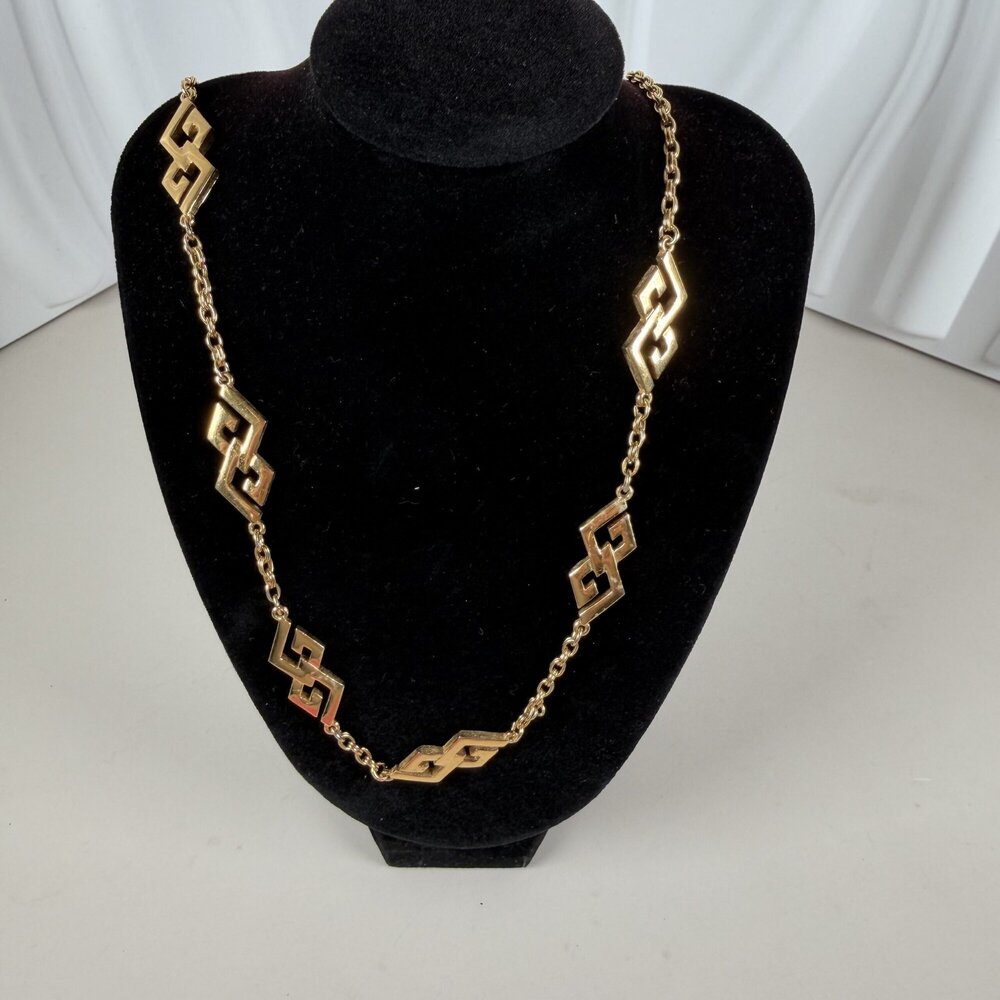 Givenchy G-Logo Motif Long Chain Necklace